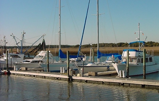 Picture of boats and a marina at Oak Island NC